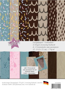 Kulricke Designpapier "Tortendeko" Paper Pack  A5