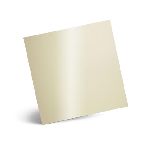 Karte - Einlegekarte 15x15 cm 250g/m² in metallic ivory