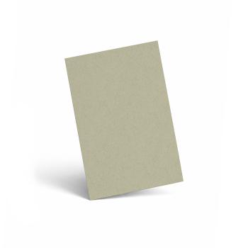 Karte - Einlegekarte DIN A6 220g/m² in kraft moosgrau