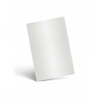Karte - Einlegekarte DIN A6 300g/m² in metallic polarweiss