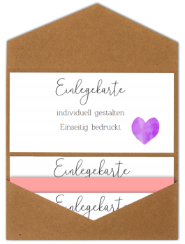 Einlegekarte blanko 19,5x8cm beidseitig (eigenes Design)