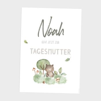 Preview: Tagesmutter-Kind "Waldtiere" | Einschulung | Meilensteintafel | Geschenk 1. Geburtstag | Personalisiertes Geschenk