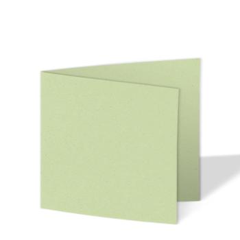 Doppelkarte - Faltkarte quadratisch 15x15cm, 250g/m² in recycling kiwi