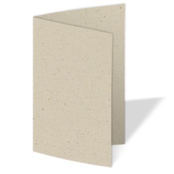 Doppelkarte - Faltkarte blanko 250g/m² DIN A6 in recycling kakao