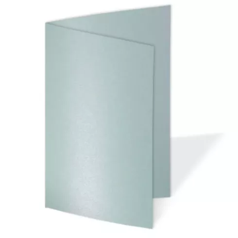 Doppelkarte - Faltkarte 300g/m² DIN A5 in metallic-platin