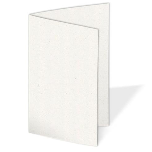 Doppelkarte - Faltkarte blanko 250g/m² DIN A6 in recycling bermgras
