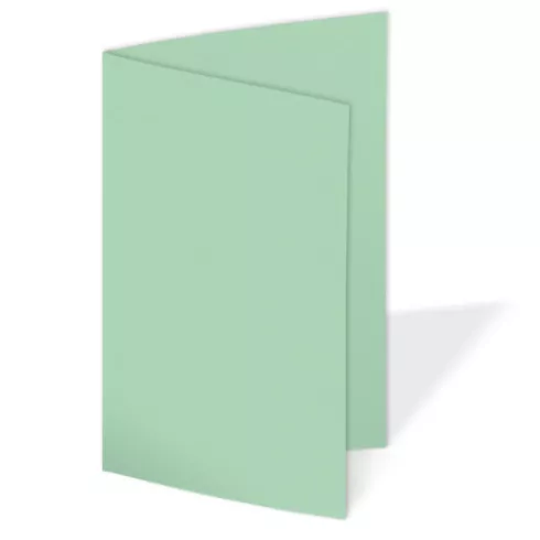 Doppelkarte - Faltkarte 240g/m² DIN B6 in pastell grün
