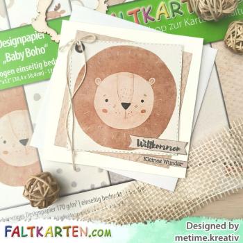 Preview: Designpapier 12"x12" 170gr "Baby Boho" 10 Bogen
