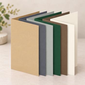 Sortiment "Naturfarben" 30x Faltkarten in 6 Farben DIN A5 - farbig sortiert