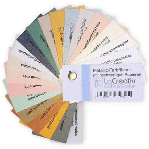 Farbfächer - Musterfächer "Metallic & Perlmutt-Papiere"