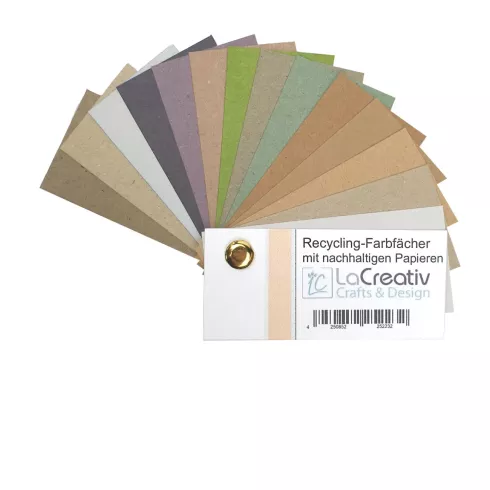 Farbfächer - Musterfächer "Recycling & Kraft-Papiere"