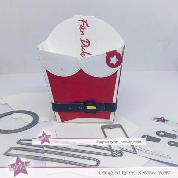 Preview: Kulricke Stanzschablone "Pommes Box" Craft Die 