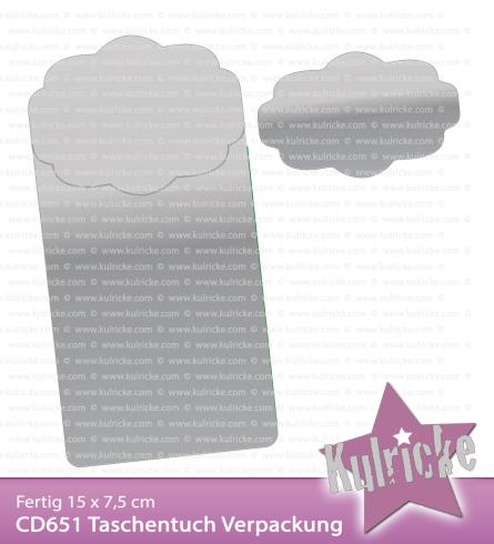 Kulricke Stanzschablone "Taschentuch Verpackung" Craft Die | Stanze