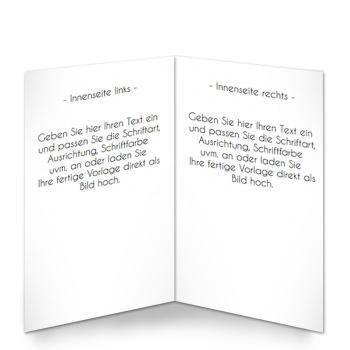 Preview: Klappkarte blanko DIN A5 (eigenes Design)