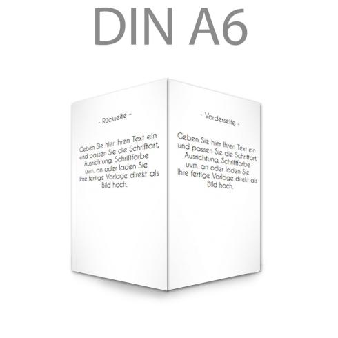 Klappkarte blanko DIN A6 - beidseitig (eigenes Design)