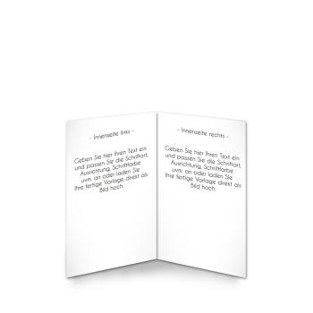 Preview: Klappkarte blanko DIN A7 (eigenes Design)