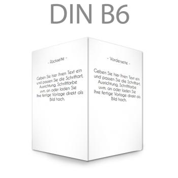 Klappkarte blanko DIN B6 - außen (eigenes Design)