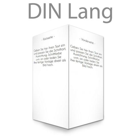 Klappkarte DIN Lang blanko beidseitig 21x10,5cm (eigenes Design)