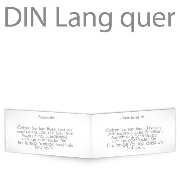 Klappkarte blanko DIN Lang quer - beidseitig (eigenes Design)