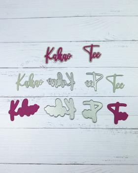 Preview: Kulricke Stanzschablone "Tee und Kakao" Craft Die 