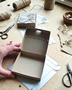 Preview: Kulricke Stanzschablone "Pizza Box XL" Craft Die | Boxenstanze | Stanze