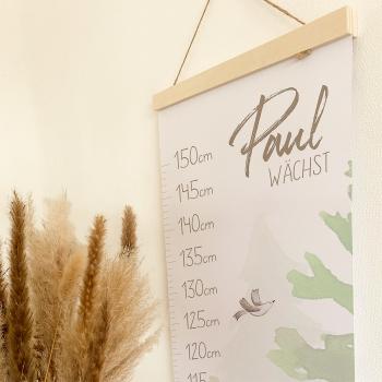 Preview: Messleiste "Bär" | Messlatte | Geschenkidee | Personalisiertes Geschenk | Kinderzimmerdeko