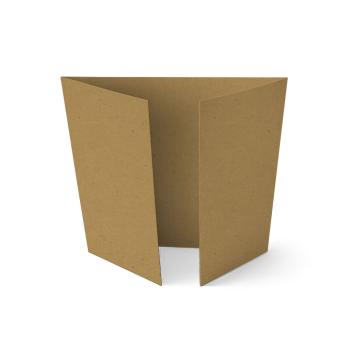 Altarfalz-Karte quadratisch (14,8x14,8cm) 230g/m² in recycling siena