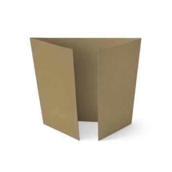 Altarfalz-Karte quadratisch (14,8x14,8cm) 300g/m² in recycling natur