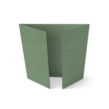 Altarfalz-Karte quadratisch (14,8x14,8cm) 220g/m² in kraft salbei