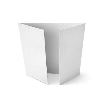 Altarfalz-Karte quadratisch (14,8x14,8cm) 240g/m² in leinen (weiss)
