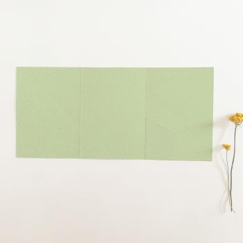 Pocketfold-Karte B6 Tripple Recycling "Recycling Kiwi" Basic Line
