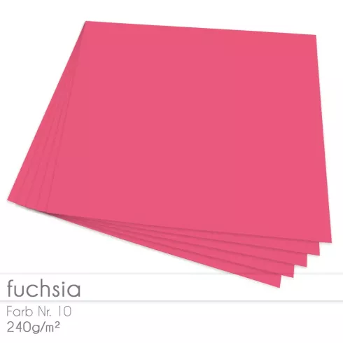 Cardstock "Premium" 12"x12" 240g/m² (30,5 x 30,5cm) in fuchsia
