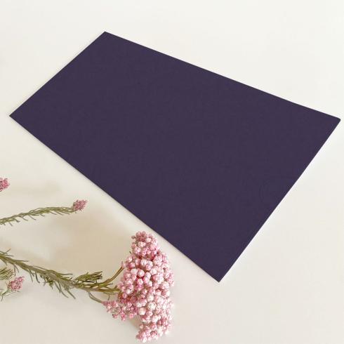 Einstecktasche DIN Lang Premium-Karton "Aubergine" 