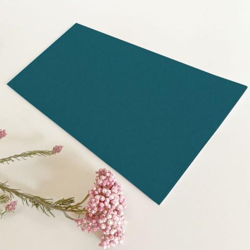 Einstecktasche DIN Lang Premium-Karton "Tiefseeblau" 