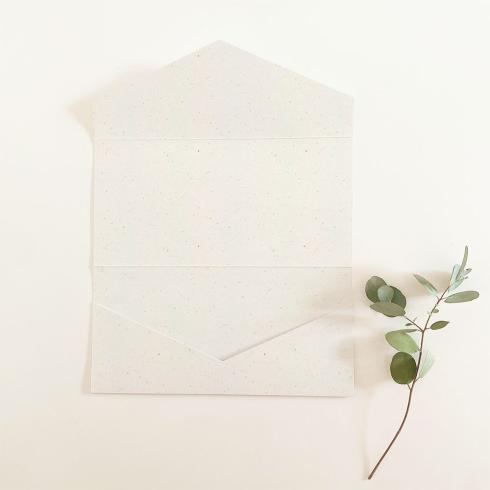 Pocketfold-Karte DIN Lang Recycling-Karton "Recycling Bermgras" Basic Line
