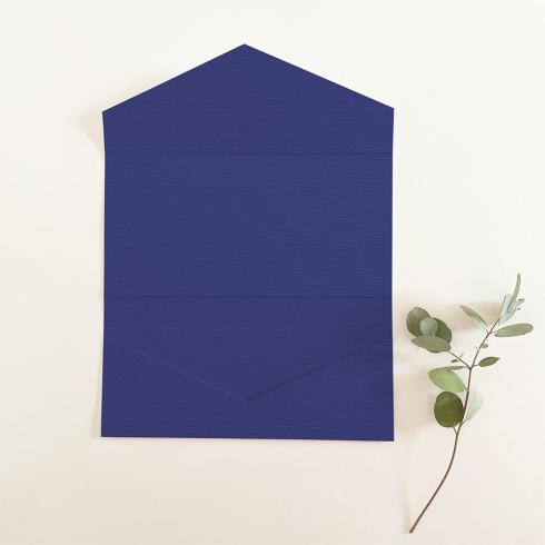 Pocketfold-Karte DIN Lang Struktur-Karton "Struktur Dunkelviolett" Basic Line