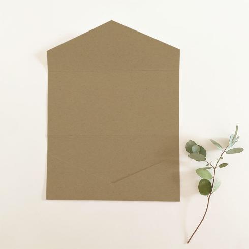 Pocketfold-Karte DIN Lang Premium-Karton "Recycling Natur" Basic Line
