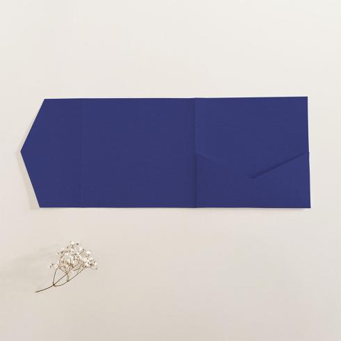 Pocketfold-Karte Quadrat (15x15) Struktur-Karton "Struktur Dunkelviolett" Exklusiv Line