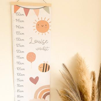 Preview: Messleiste "Boho" | Messlatte | Geschenkidee | Personalisiertes Geschenk | Kinderzimmerdeko
