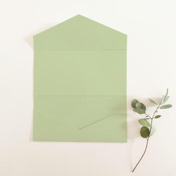 Pocketfold-Karte DIN Lang Recycling-Karton "Recycling Kiwi" Basic Line