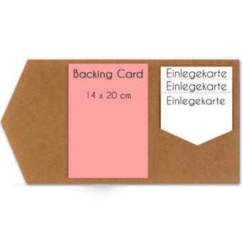 Backing-Card blanko 14x20cm (eigenes Design)