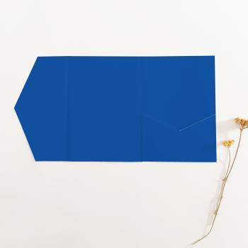Pocketfold-Karte B6 Premium-Karton "Royalblau" Exklusiv Line