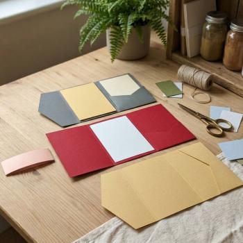 Muster Pocketfold-Karte in DIN B6 seitlicher Tasche