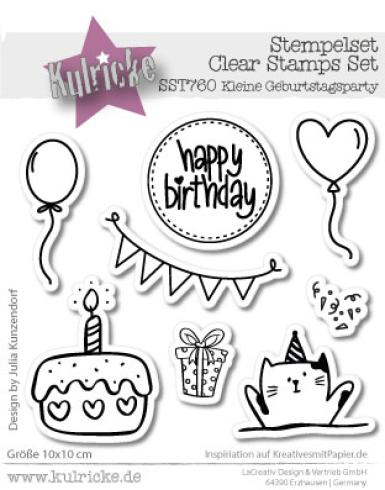 Kulricke Stempel "Kleine Geburtstagsparty" Clear Stamp