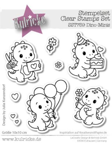 Kulricke Stempel "Dino-Minis" Clear Stamp
