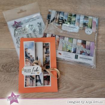Preview: LaCreativ - Designpapier "Bonjour Frankreich" Paper Pack 6x6" - 24 Bogen
