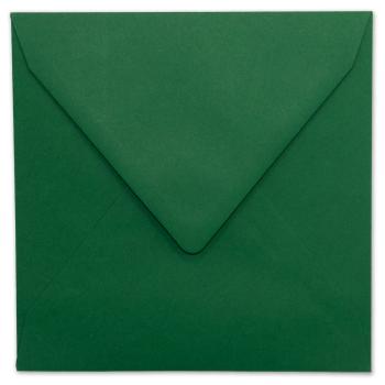 Briefumschlag quadratisch 16x16cm in dunkelgrün