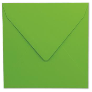 Briefumschlag quadratisch 16x16cm in grasgrün
