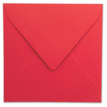 Briefumschlag quadratisch 16x16cm in rot