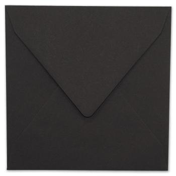 Briefumschlag quadratisch 16x16cm in schwarz